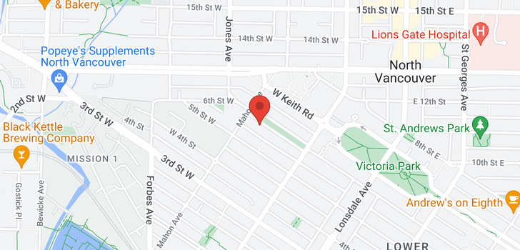 map of 261-263 W 6TH STREET
